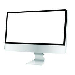 display vector on isolated background , monitor computer , canvas eps10