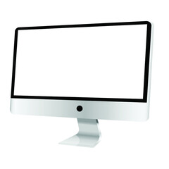 display vector on isolated background , monitor computer , canvas eps10