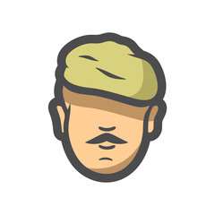 Army Soldier Military men Vector Cartoon illustration