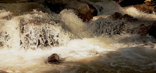 Water splashing on the rock - 362285466