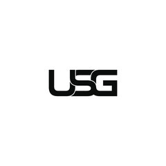 usg letter original monogram logo design