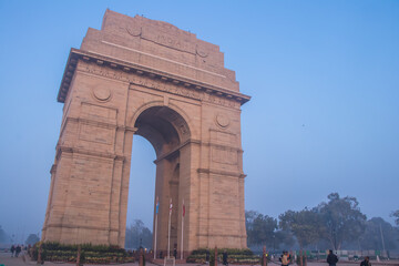 Fototapeta na wymiar Image of India gate captured early morning