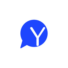 Y Letter with Chat Logo Company