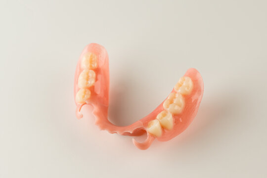  image of a modern denture on a white background