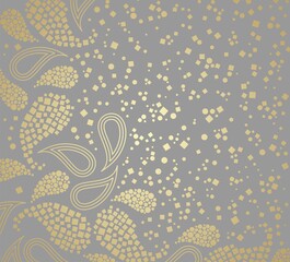 traditional paisley floral pattern , textile , Rajasthan, India	