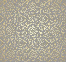 wedding card design, paisley floral pattern , India	