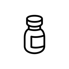bottle pill icon vector symbol template