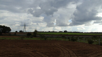 power station in the field