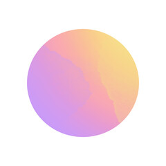 Purple ball from the gradient. Abstract watercolor art hand paint on a white background.

