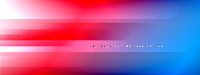 Motion concept neon shiny lines on liquid color gradients abstract backgrounds. Dynamic shadows and lights templates for text