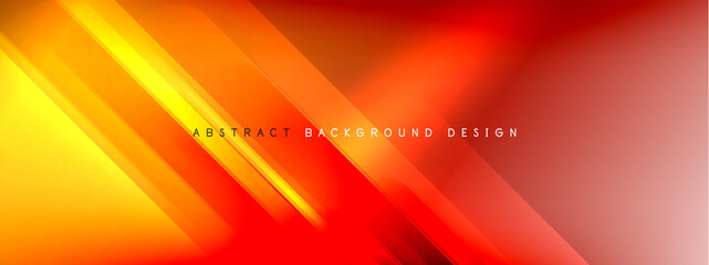 Motion concept neon shiny lines on liquid color gradients abstract backgrounds. Dynamic shadows and lights templates for text © antishock