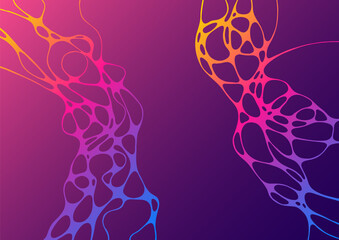 Geometric wallpaper fluid gradient shapes composition.