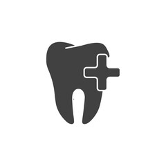 Tooth icon. Dental symbol modern, simple, vector, icon for website design, mobile app, ui. Vector Illustration