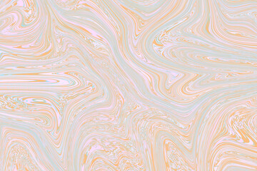 Colourful psychedelic background made of interweaving curved shapes. liquid splash as Illustration.