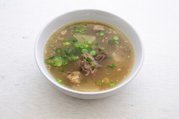 Korean Beef's Rib Bone Soup whick is called Galbitang