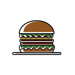hamburger vector illustration