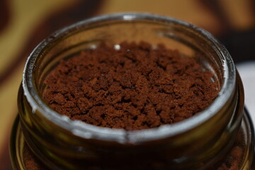 coffee beans in a jar