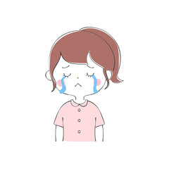 若い女性の表情バリエーション