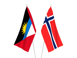 Norway and Antigua and Barbuda flags