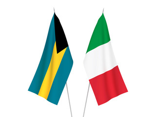 Italy and Commonwealth of The Bahamas flags