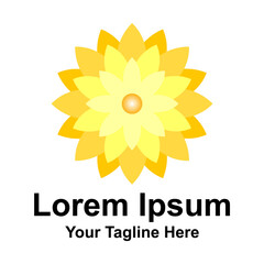 yellow flower logo