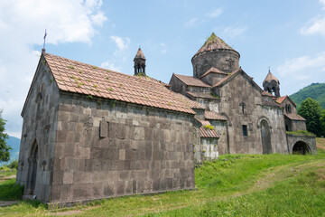 Fototapeta na wymiar Haghpat Monastery in Haghpat village, Alaverdi, Lori, Armenia. It is part of the World Heritage Site - Monasteries of Haghpat and Sanahin.