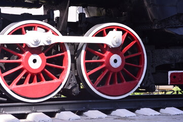 steam locomotive wheels