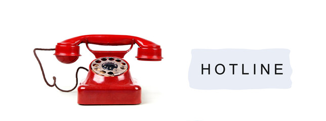 Hotline - rotes Telefon