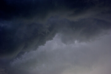 Fototapeta na wymiar A gray cloud overcast in the form of rain.