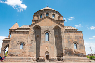 Obraz premium Saint Hripsime Church in Echmiatsin, Armenia. It is part of the World Heritage Site-The Cathedral and Churches of Echmiatsin and the Archaeological Site of Zvartnots.