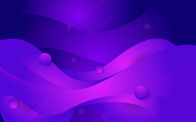 Abstract modern purple dynamic fluid background design.
