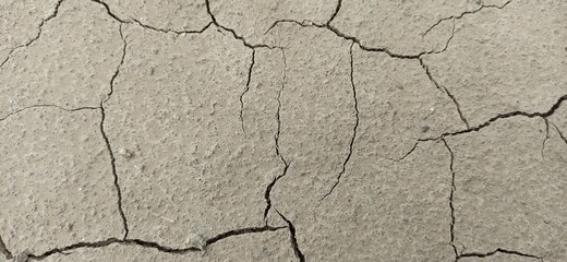 texture of old cracked wall, earth , road.