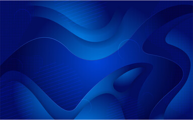 Abstract modern blue dynamic fluid background design. Graphic design template