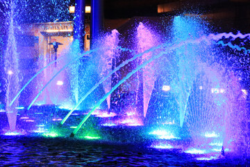  fountain in the dark