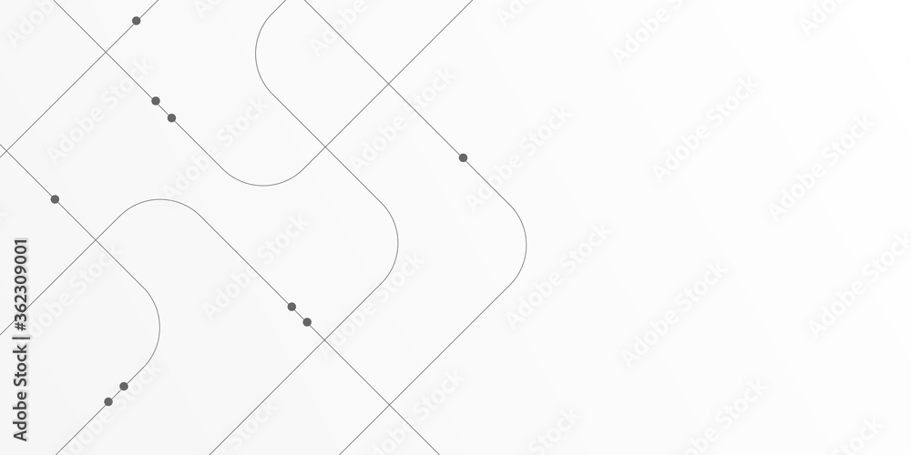 Poster Abstract connect lines and dots.Technology graphic Networkbackground.