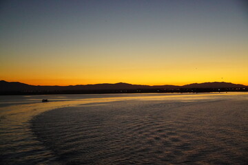 Fototapeta premium Beautiful sunrise in Thassos , a small beautiful island in Greece 