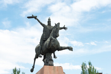 VARDAN MAMIKOYAN Statue in Yerevan, Armenia. He is 4th-5th century Armenian military leader,