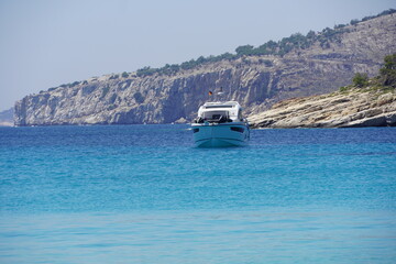 Beautiful beaches in Thassos,Greece 