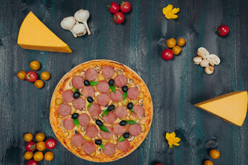 Pizza for background and menu.