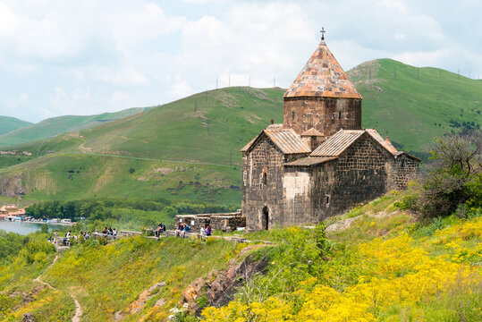Sevanavank Monastery. a famous Historic site in Sevan, Gegharkunik, Armenia.