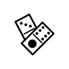 domino icon vector symbol template