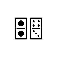 domino icon vector symbol template