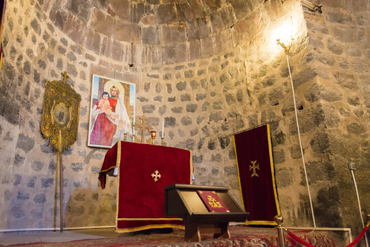 Sevanavank Monastery. a famous Historic site in Sevan, Gegharkunik, Armenia.