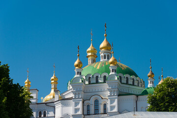 Fototapeta na wymiar Kiev Pechersk Lavra Monastery in Kiev, Ukraine. It is part of the World Heritage Site - Kiev: Saint-Sophia Cathedral and Related Monastic Buildings, Kiev-Pechersk Lavra.