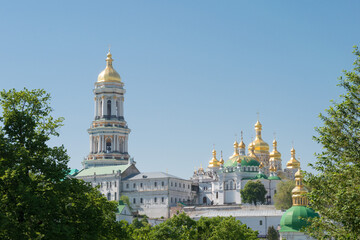 Fototapeta na wymiar Kiev Pechersk Lavra Monastery in Kiev, Ukraine. It is part of the World Heritage Site - Kiev: Saint-Sophia Cathedral and Related Monastic Buildings, Kiev-Pechersk Lavra.