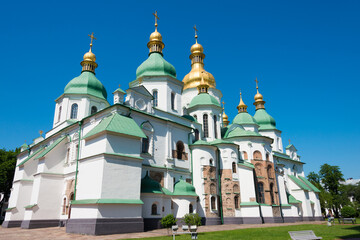 Saint Sophia Cathedral in Kiev, Ukraine. It is part of the World Heritage Site - Kiev: Saint-Sophia Cathedral and Related Monastic Buildings, Kiev-Pechersk Lavra.