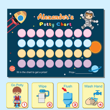 Potty Chart Space Ship