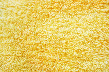 texture surface of yellow towel