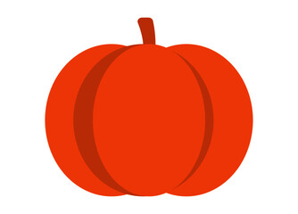 Pumpkin - squash for Halloween or Thanksgiving flat vector color icon for apps and websites