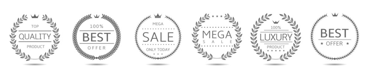 Obraz premium Laurel wreath icons